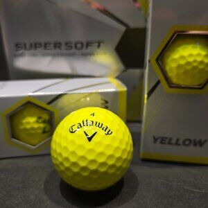 Callaway Supersoft Golf Balls – Yellow, New | 3-Pack (2 Sets Available)